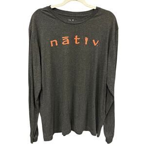 Nativ Wander Far Long Sleeve Graphic Tee Size XL